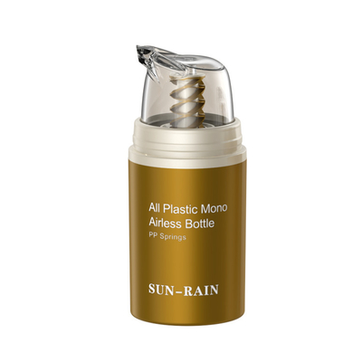 全塑15ml30ml50ml透明真空瓶精华瓶塑料弹簧按压乳液真空分装瓶