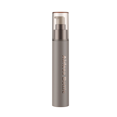 余姚晟祺厂家定制化妆品塑料螺纹真空瓶15ml30ml50ml塑料PP真空瓶