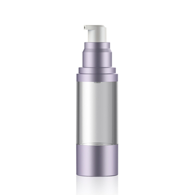 晟祺厂家定制电化铝三件套AS瓶身15ml30ml50ml精华液真空瓶旅行便携透明塑料乳液按压分装瓶