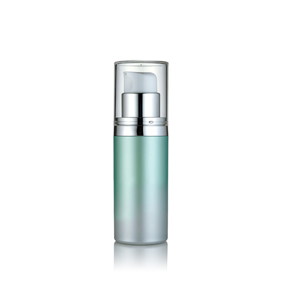 工厂批发生产30ml50ml厚壁化妆品真空瓶乳液瓶压嘴式AS透明乳液瓶