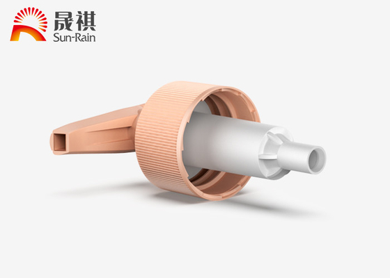 供应24 28塑料按压式乳液泵 化妆品护肤品按压泵头 左右开关泵
