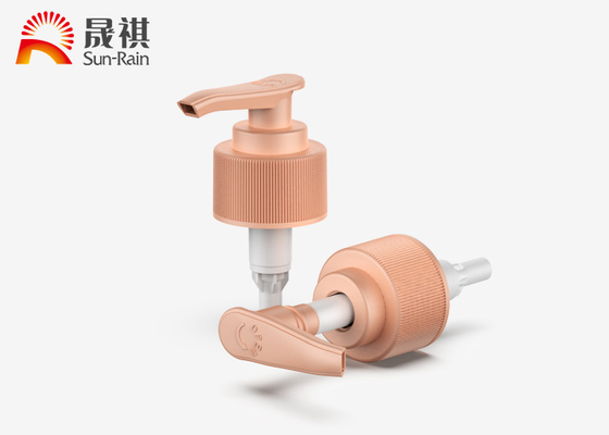 现货批发螺纹塑料乳液泵按压泵 沐浴露洗发露分装泵头液体分配器